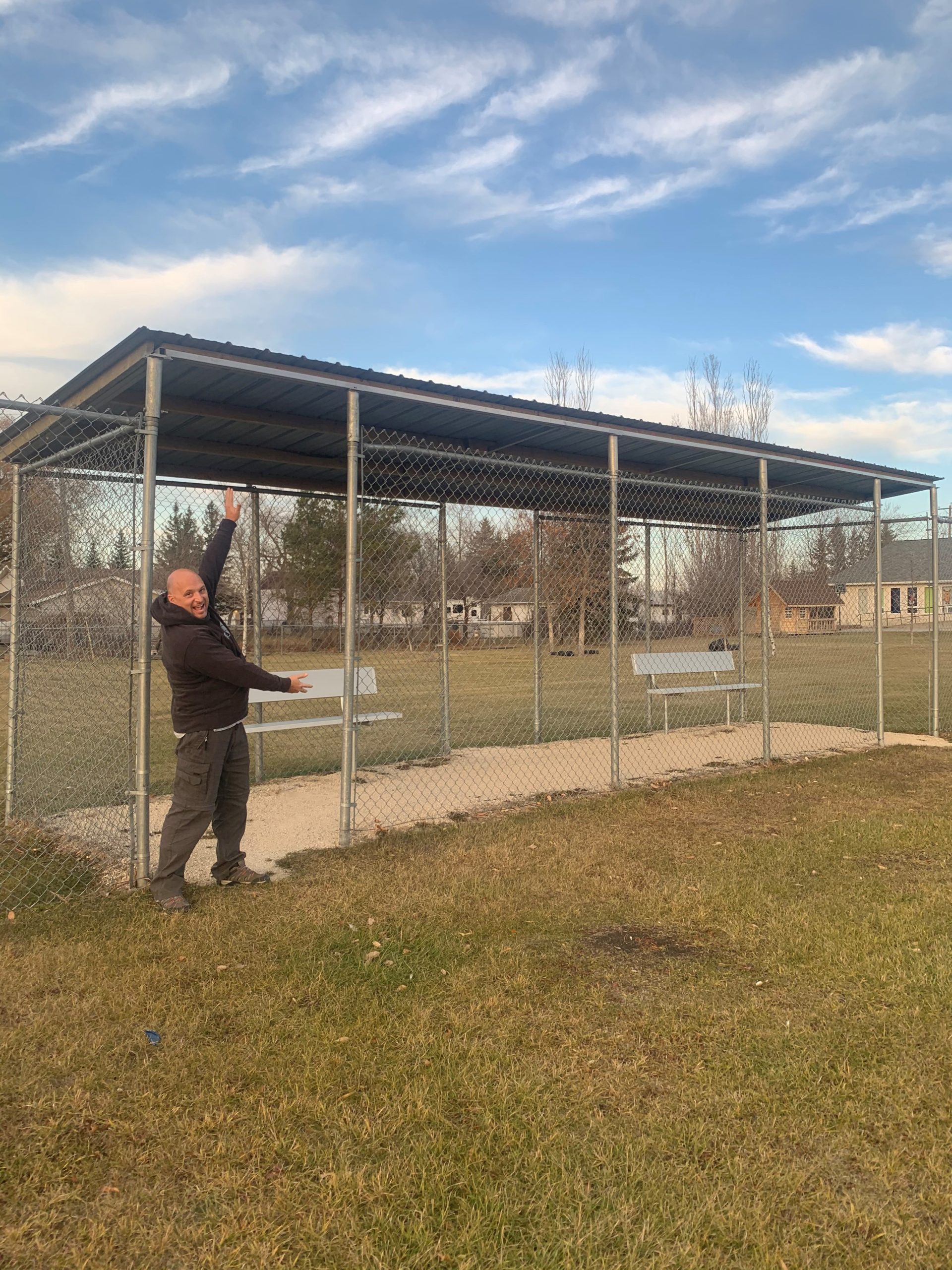 Spruce Up Your Story Helped RenewDugald Community Club Baseball Diamond Dugouts