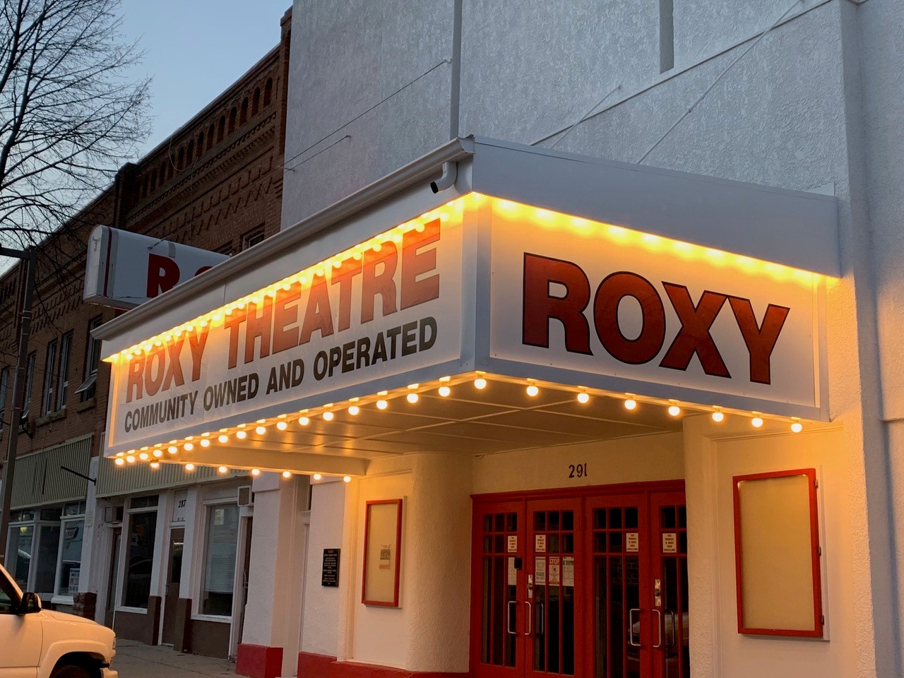Roxy Theatre after the marquee upgrades