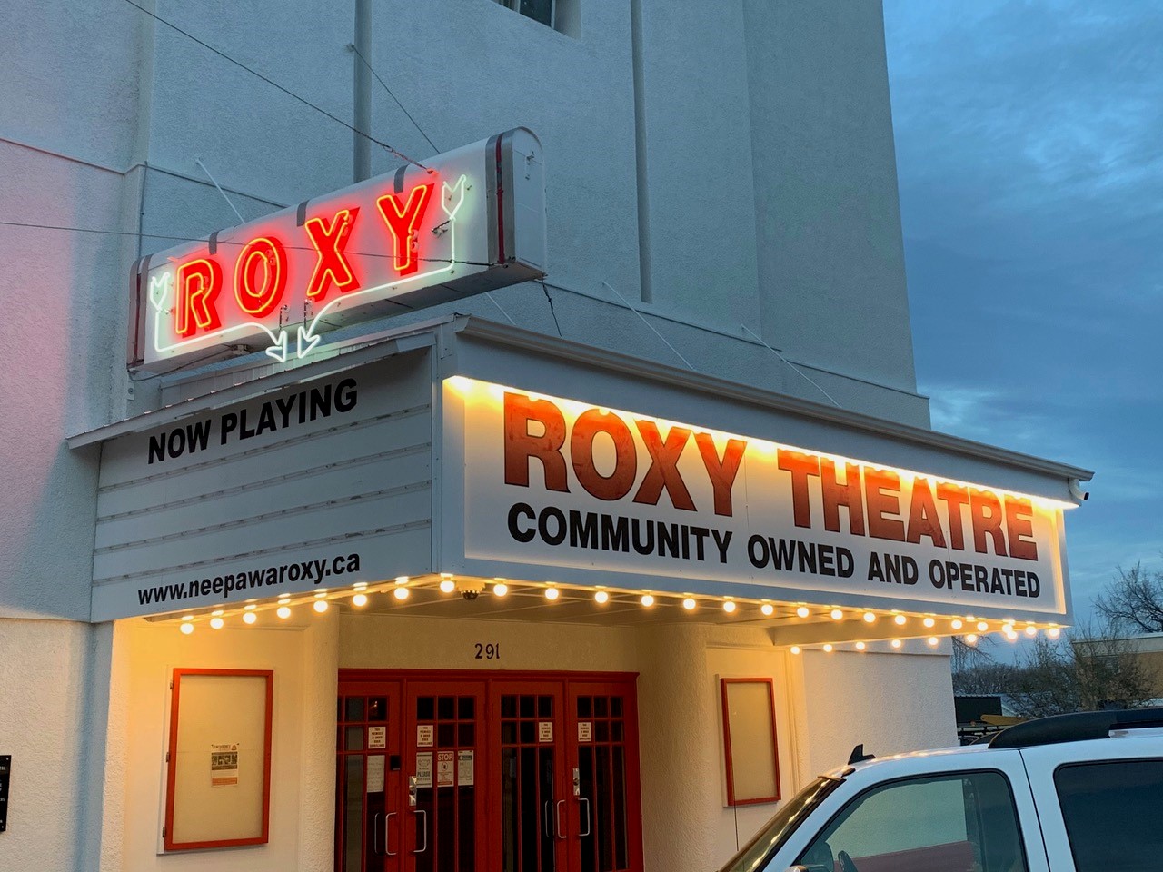 Roxy Theatre after the marquee upgrades
